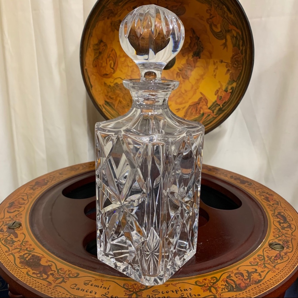 Atlantis Hand Blown & Cut Lead Crystal Decanter
